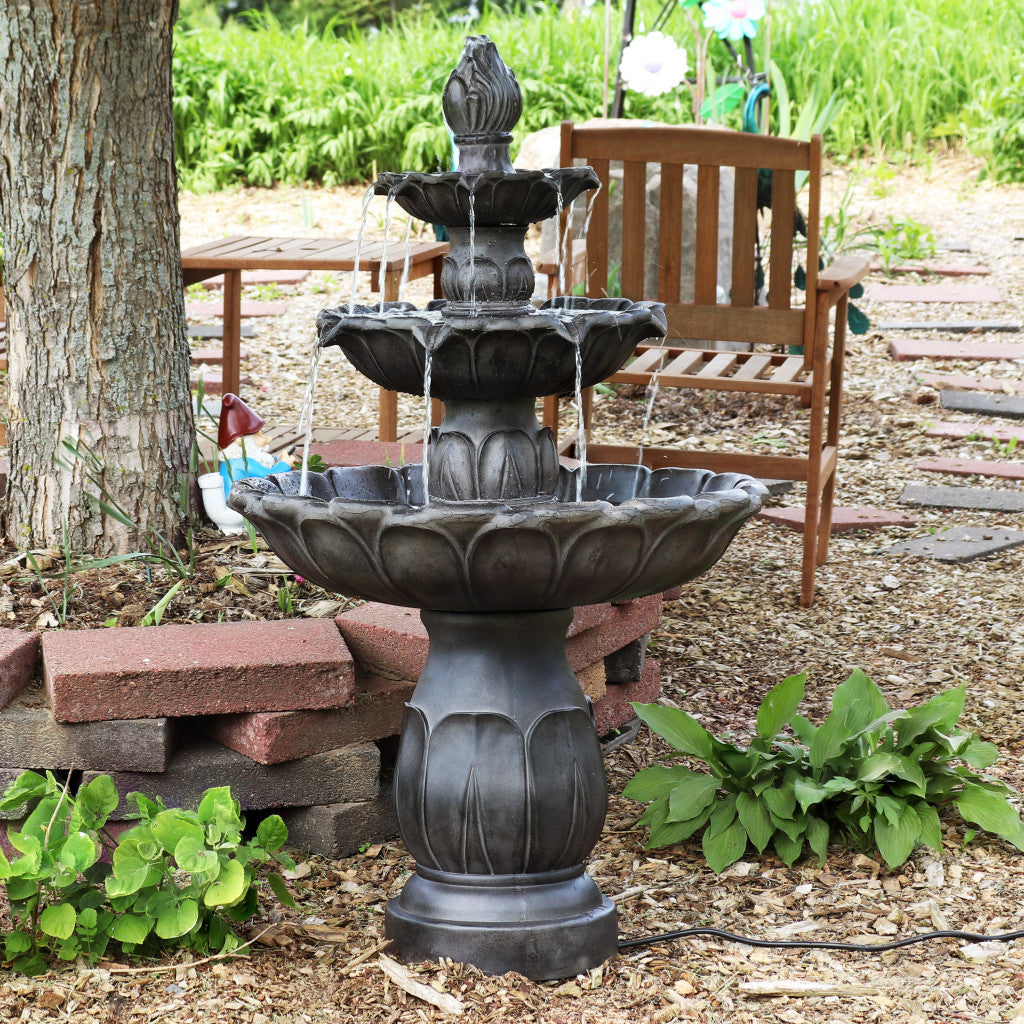 46" Dark Brown Polyresin Garden Art-5