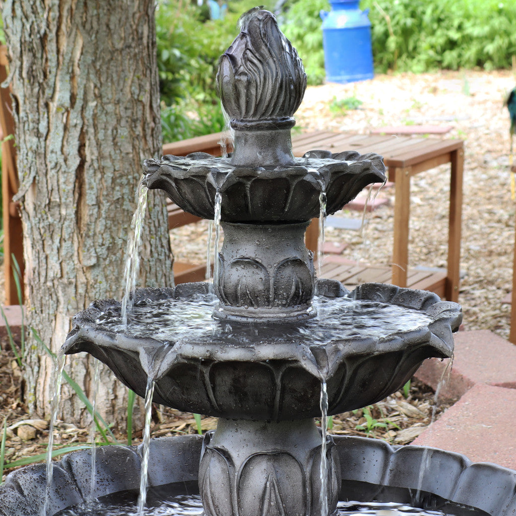 46" Dark Brown Polyresin Garden Art-6
