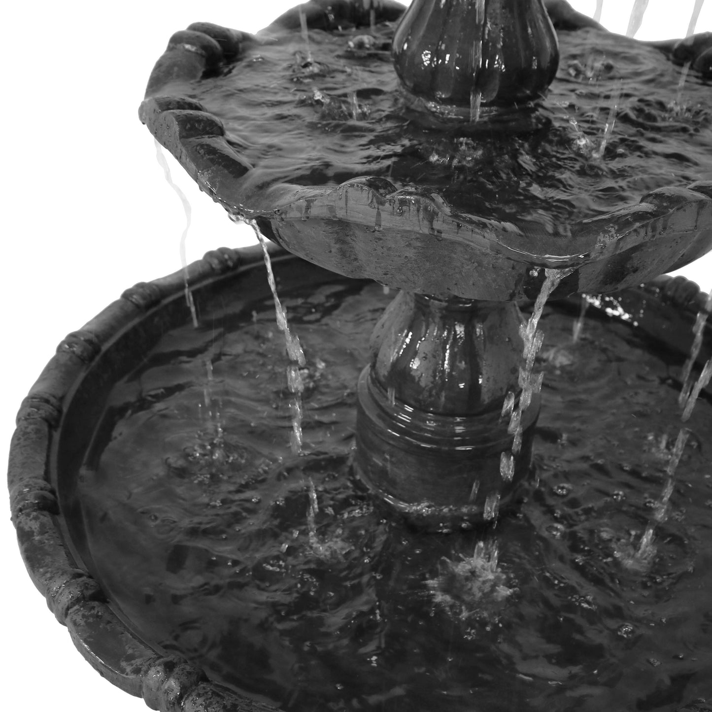 80" Black Polyresin Garden Art-3