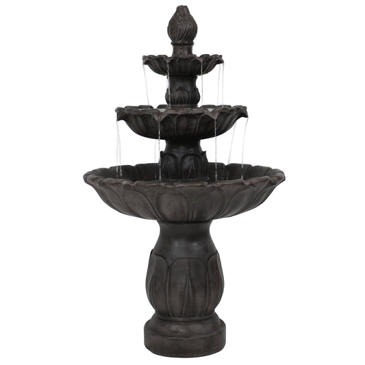 46" Dark Brown Polyresin Garden Art-0